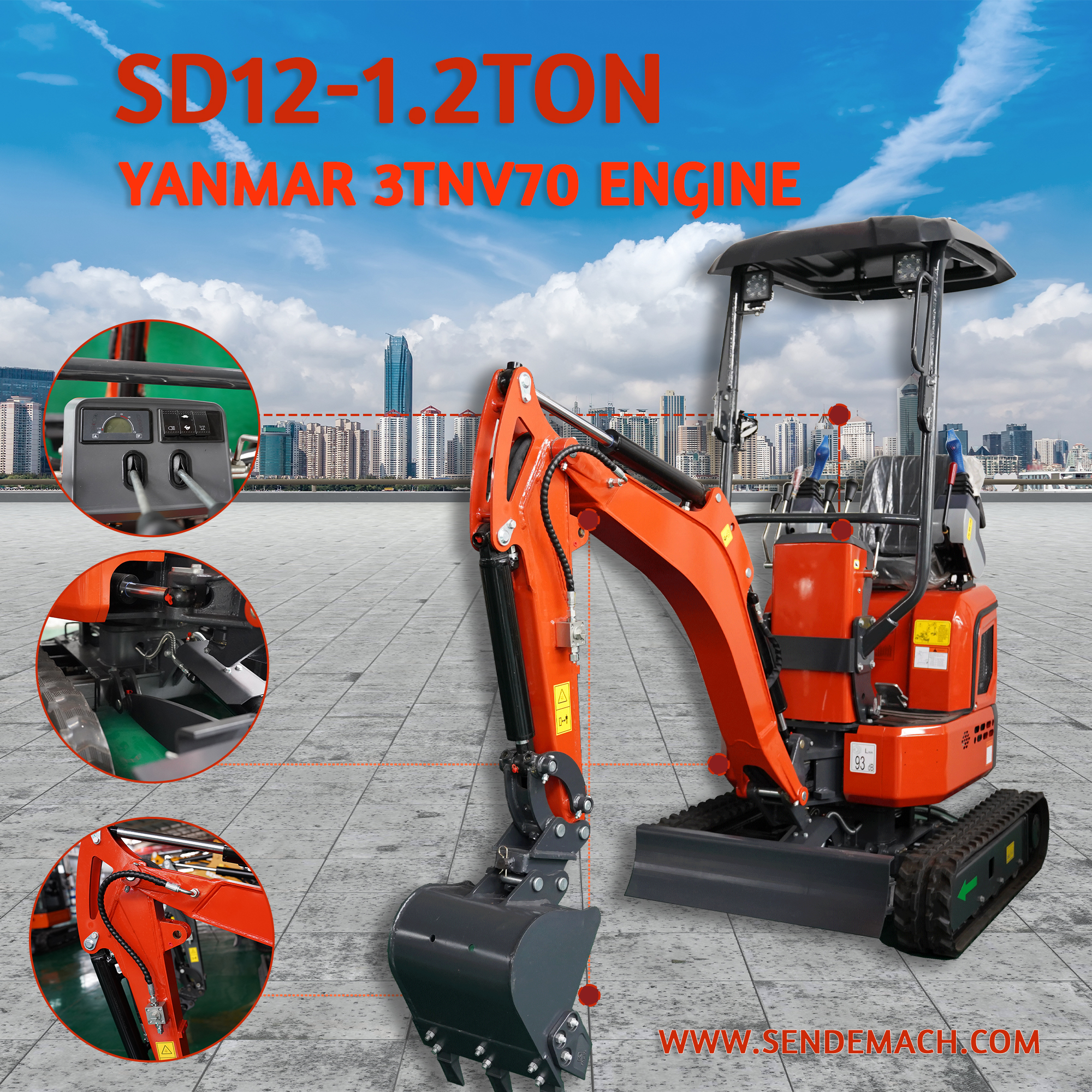 SENDEMACH 1.2 Ton Mini Excavator | Compa